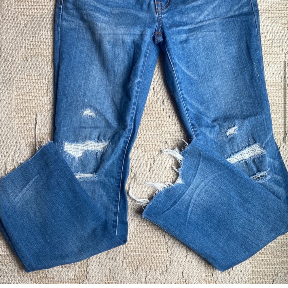 Madewell Women’s Cali Demi Mini Flare Distressed Jeans Size 24 - Picture 5 of 10
